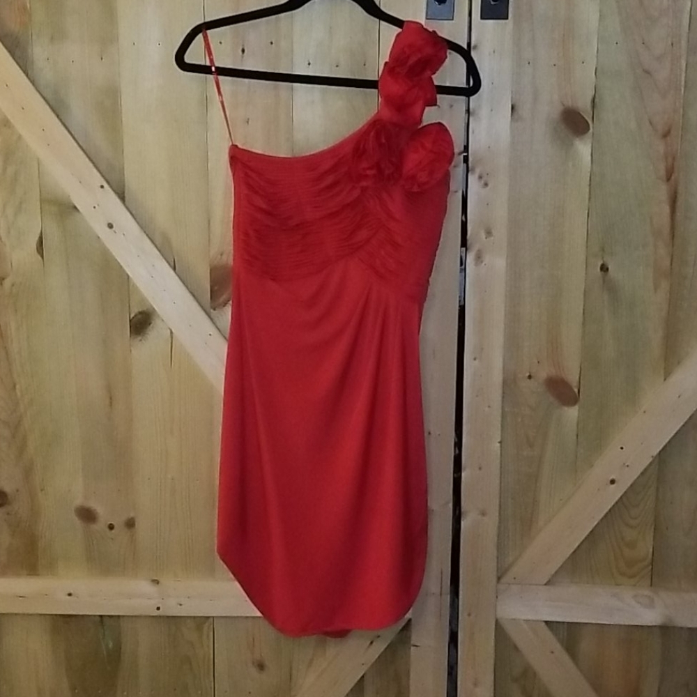 Esley red cocktail dress